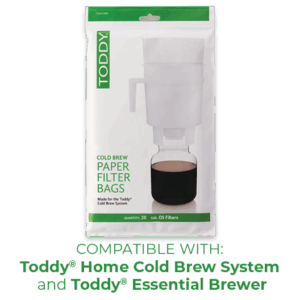 Toddy home brewing paper filter bags, 20 ct.