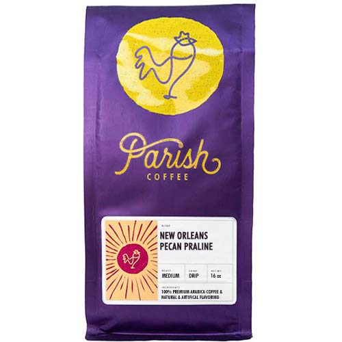 New Orleans Pecan Praline flavored coffee
