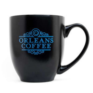Orleans Coffee black coffee cup