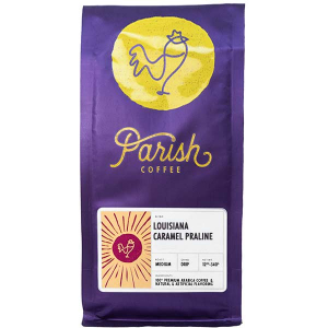 Louisiana caramel praline flavored coffee