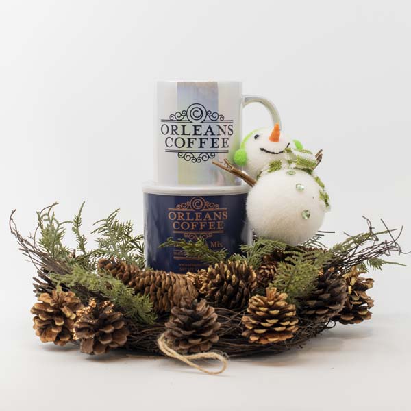coffee mug and cocoa gift box