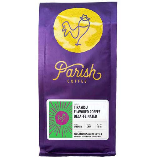 tiramisu flavored coffee decaf